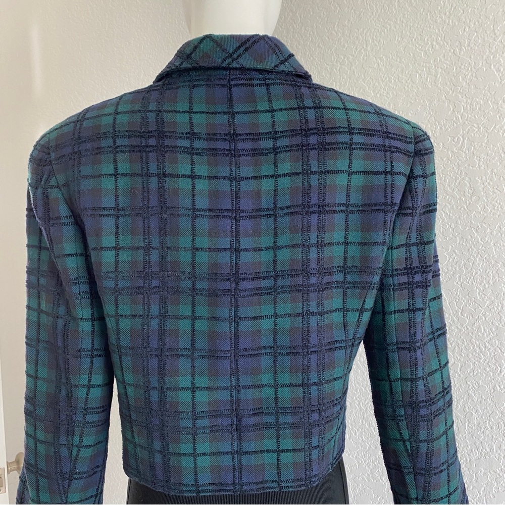 Carlisle navy check double breasted Jacket - Picture 6 of 12